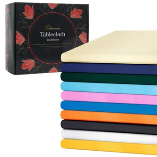 Einweg Vlies Stoffähnlich Tischdecke, 1m x 2,5m, Beige+Dunkelblau+Dunkelgrün+Hellblau+Pink+Blauer See+Orange+Schwarz+Weiß+Gelb, Hochzeit, Geburtstag, Party, Dekoration, Bierzeltgarnitur