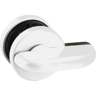 Eco Cosmetics ECO Überwurfriegel WC (Trennwand) mit Notöffnung über Vierkantdorn 8mm Kunststoff weiß