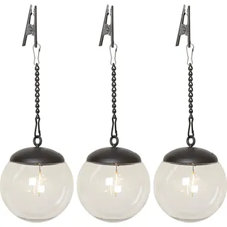Star Trading Solar-Hängeleuchte Globe 3er-Set