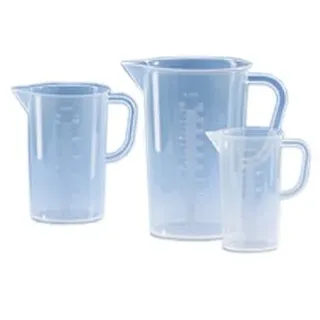 Vitlab 442941 Messbecher, Polypropylen, Erhabene Skala, 1000 mL (6 -er Pack)