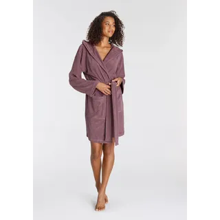 Vivance Dreams Bademantel in Mini Länge, mauve