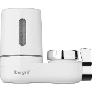 IBERGRIF M91007 Wasserhahnfilter für Trinkwasser, entfernt ​Blei, Chlor, und andere Schadstoffe, inkl. 1 Filter