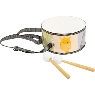 Legler Small foot 11952 - Trommel Bunte Wildnis, Kinder-Musikinstrument, 20x10cm