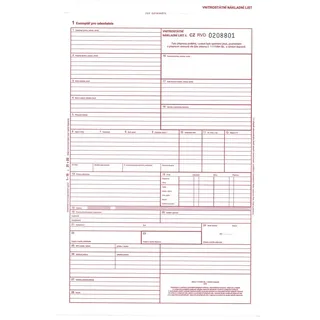 9598 - CMR - A4, 3 Blatt, maschinengeschrieben, inneres Deckblatt