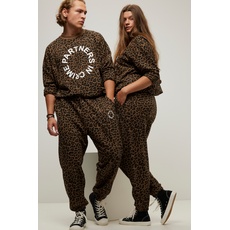 Große Größen Sweatpants, Damen, braun, Größe: XXL, Baumwolle/Polyester, Studio Untold