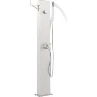 vidaXL Gartendusche Silber 110 cm