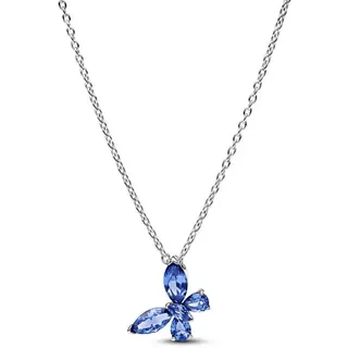 Pandora Kette Timeless 394232C01-45 Damen-Halskette Silber Schmetterling Blau
