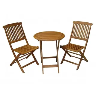 Garden Pleasure Prag Set 3-tlg. braun klappbar