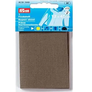 Prym 929399 Flickstoff CO (bügeln) 12 x 45 cm Khaki, Grün