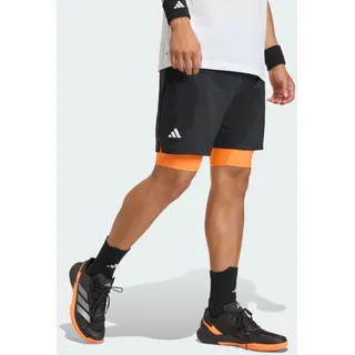 adidas Club Tennis Climacool 2in1 Shorts schwarz|orange L