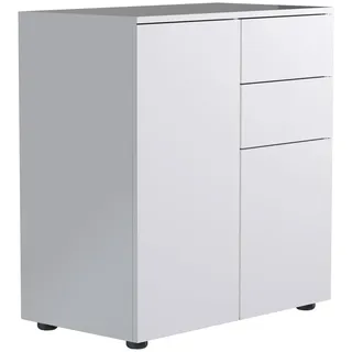 VCM Kommode Dalosa, weiß 2 Fachböden 70,0 x 39,0 x cm