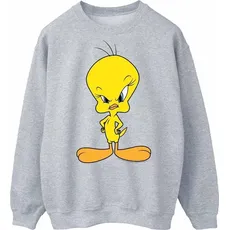 Looney Tunes, Herren, Pullover, Angry Sweatshirt, Grau, (3XL)