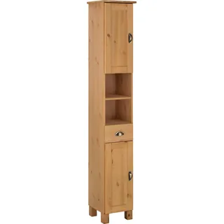 Home Affaire Oslo Hochschrank 30 x 177 x 30 cm Beige Massivholz