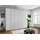 Drehtürenschrank Monaco 246,9 x 236 x 58 cm Weiß