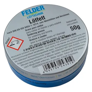 Felder Löttechnik 30-415005-0 Lötfett Inhalt 50 g in Dose