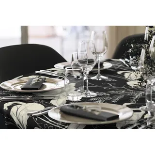 ADAM Audio Tischdecke Eden 220 x 145 cm schwarz-weiß
