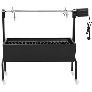 vidaXL Elektrische BBQ-Rotisserie Edelstahl - Schwarz