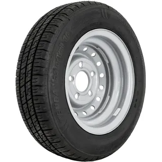 Verstärktes Rad für Anhänger 155/70 R12C 104/102N mit Stahlfelge 4,5Jx12 H2 5x112 ET20 – 12 Zoll Komplettrad für Anhänger, Anhaenger und Wohnwagen bis 900 kg Tragfähigkeit