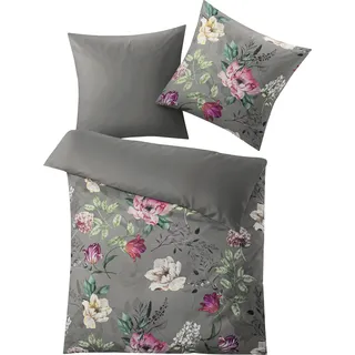 KLEINE WOLKE Vincenza Floral Basalt 155 x 220 cm + 2 x 80 x 80 cm
