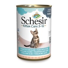 6x140g Ton cu aloe Kitten Schesir Conserve Hrană umedă pentru pisici