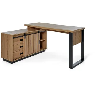 Jahnke Eckschreibtisch Slide C 150 E Montana Eiche