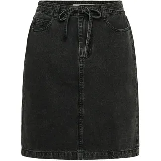 Jeansrock KAFFE "Damen Denimrock KAcarly", Damen, Gr. 38, schwarz (schwarz washed denim), Obermaterial: 100% Baumwolle CO., Röcke Jeansrock