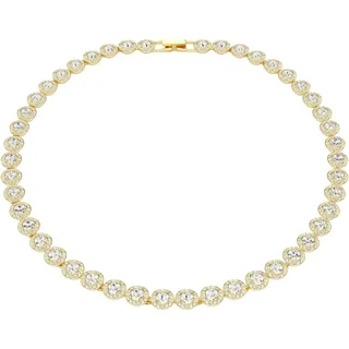 Swarovski Una Angelic Tennis Halskette Gold / Weiß