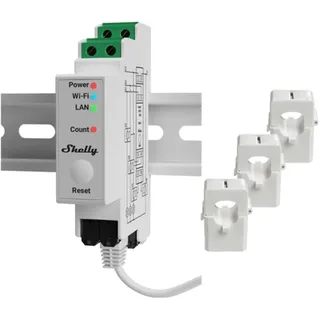 Shelly Pro 3EM 120A v2 Stromzähler Wi-Fi, Bluetooth