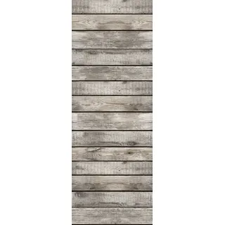 queence Vinyltapete »Evert« Holz   Motiv   Retro   bedruckt   gemustert glatt 90x250cm, selbstklebend, kinderleichte Anbringung,, Sticker, braun