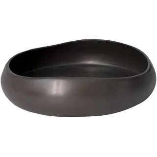 LOUIE SILNA 21 Cm GroßE Keramik-SalatschüSsel, Obstschale, KüChenobstkorb Oder Brotkorb. SpüLmaschinen- Und Mikrowellengeeignet. (Schwarz)
