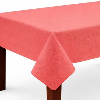Bestlivings Gartentischdecke ( 130x220cm / Rot ) Weichschaum – wetterfeste Outdoor Tischdecke mit Paspelband, rutschfest & abwischbar – ideal für Garten, Balkon & Terrasse - Rot