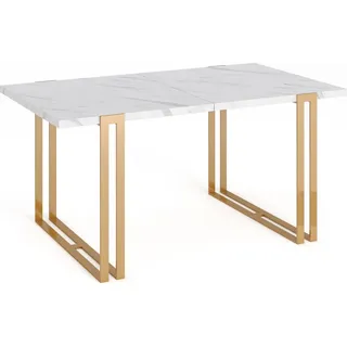 WFL GROUP Wolf 120-220 x 76 x 80 cm weiß