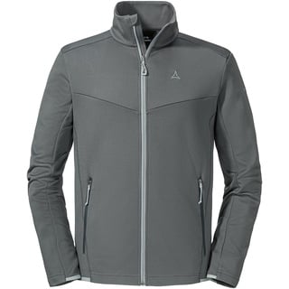 Schöffel Herren Fleece Jacket Bleckwand M, atmungsaktive Fleecejacke, wärmende Freizeitjacke mit Stehkragen, asphalt, 48