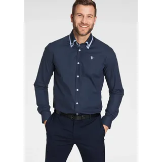 Bruno Banani Langarmhemd »Button-down-Kragen, das perfekte Hemd für viele Anlässe«, blau