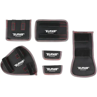 Eufab Fahrradtransportschutz-Set, Rahmenschutz, 6-teilig, schwarz