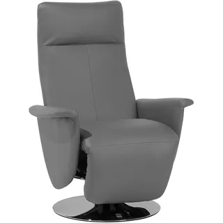 Beliani Sessel Kunstleder Grau Elektrisch Verstellbar Prime