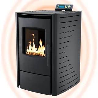 Nemaxx P6 Pelletofen Stahl Schwarz