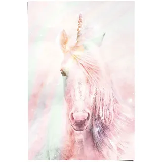 Reinders! Reinders "Poster Magisches Einhorn Farbenfroh - Fantasie - Pferd", Einhorn 1 Stk. tlg., farbe bild(er): rosa