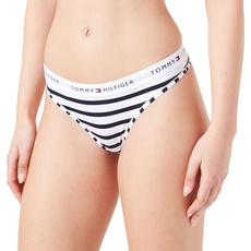 Tommy Hilfiger Damen String Tanga, Weiß (Wuw/Wlw Breton Stripe Navy), XL