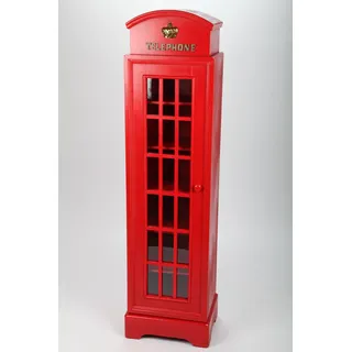 point-home Design-Schrank "Telephone", Retro, rot, 130cm