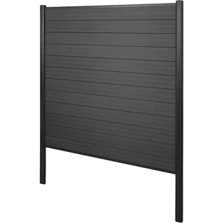 Mendler WPC Sichtschutz 190 x 0 cm grau 1 St.