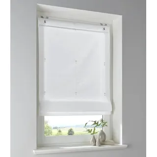 Kunststoff-Ventilatorengitter - 100% Baumwolle - montage ohne Bohren - 1 Stück - weiß - 100 x 140 cm - Weiß