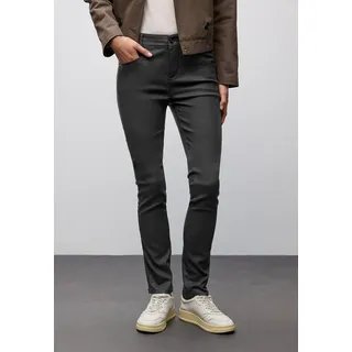 STREET ONE Slim Fit Coated Hose Black 44