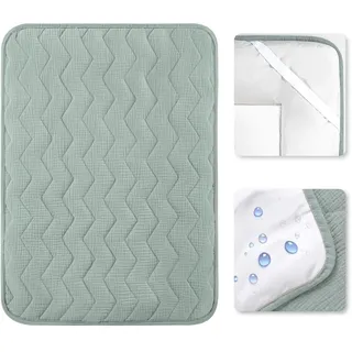lulumoon wickelauflage bezug 50x70 Musselin: 100% Baumwolle und Waschbar