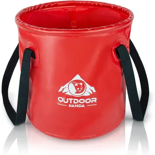 Outdoor Panda Faltschüssel 15L | Faltbare Spülschüssel Camping | Faltbarer Eimer aus Planen Gewebe | Waschschüssel Plastik | Schüssel Groß | Rund | Blau, buschbox