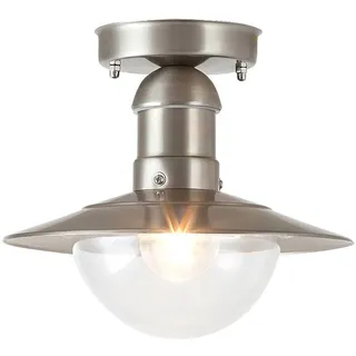 Rabalux 8763 Außendeckenleuchte Oslo, E27, silber, rund, ø240mm - Silber