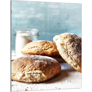 Herdabdeckplatte 40x52 Glaskeramikkochfeld Abdeckung Spritzschutz Glasplatte Deko Schneidebrett, Brot Küche