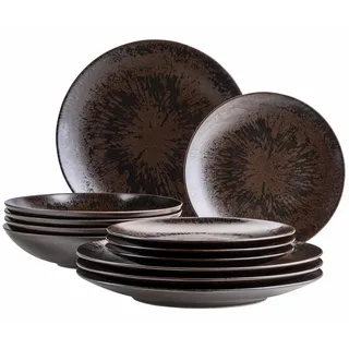 Mäser Metallic Bronze Tafelservice 12-tlg. braun