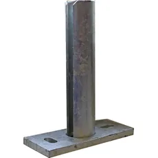 Dübelplatte f. Oktavia Zwischensäule Stahl verz., 55x125 mm