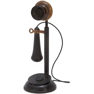 Deco Company Antik Metall Handy mit Empfänger und Mikrofon (Nicht-Funktionieren)